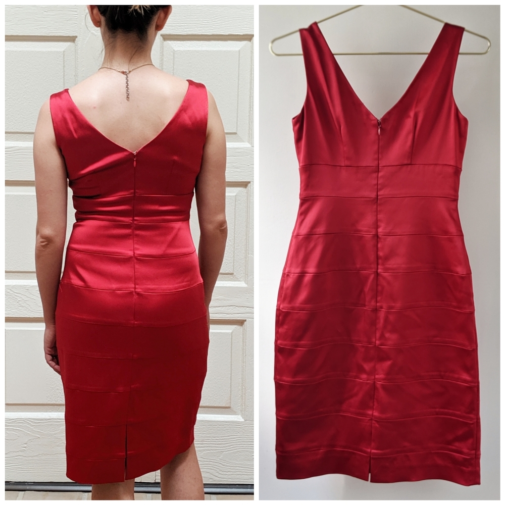 Antonio Melani Sexy Satin Bandage Dress - Picture 6 of 8